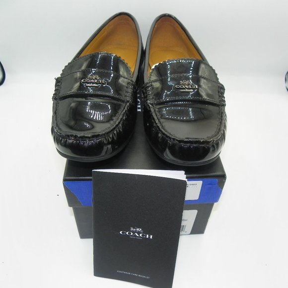 Coach Shoes - COACH BLACK PATENT LOAFERS SZ 7.5 LIKE NEW